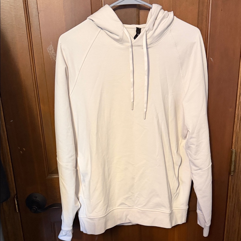 Lululemon Men's Off White Hooded Pullover Shirt